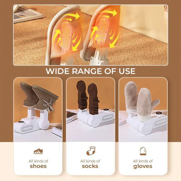 Portable Folding Electric Shoe Dryer | ৩৬০° এয়ার ফ্লো | দুর্গন্ধ ও ব্যাকটেরিয়া মুক্ত