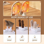 Portable Folding Electric Shoe Dryer | ৩৬০° এয়ার ফ্লো | দুর্গন্ধ ও ব্যাকটেরিয়া মুক্ত